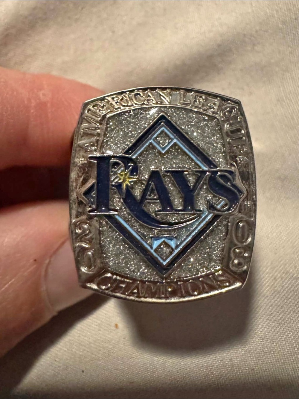 Tampa Bay Rays MLB American League 2008 AL East Champion Baseball Ring replica